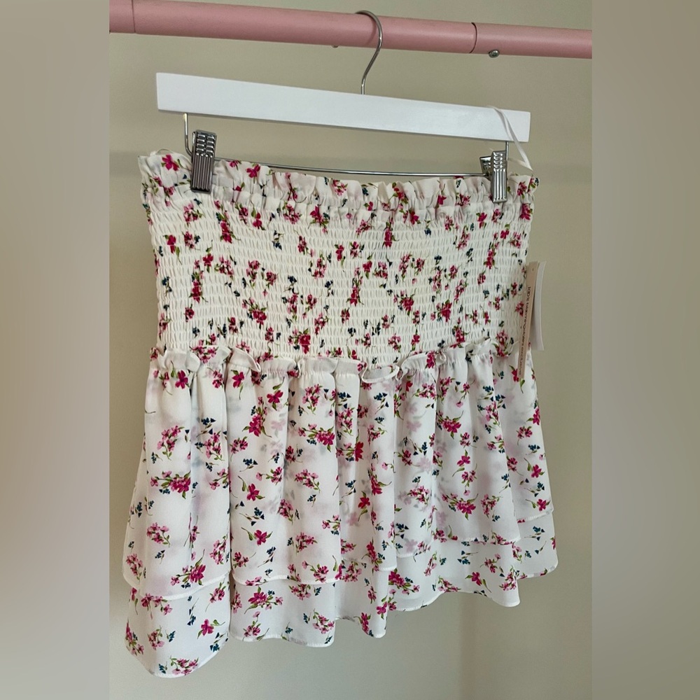 Aqua Women's Smocked Skirt - Picture 3 of 5